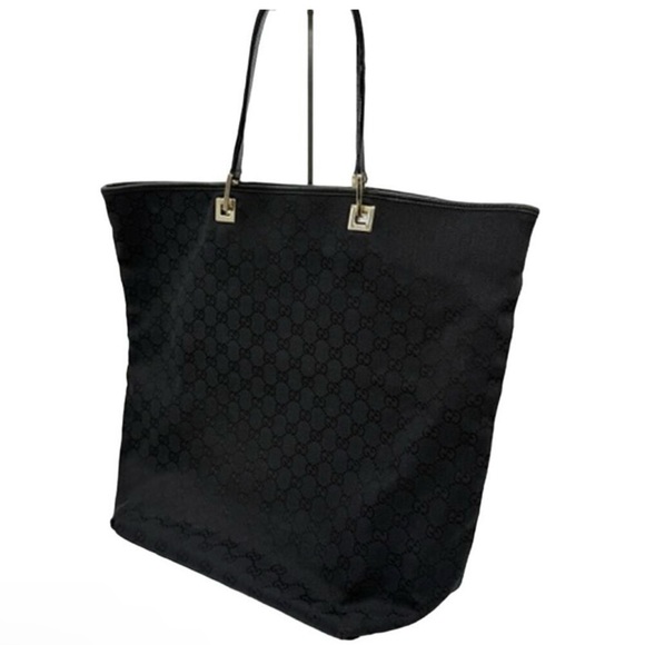 Gucci GG black canvas tote bag - Picture 4 of 12